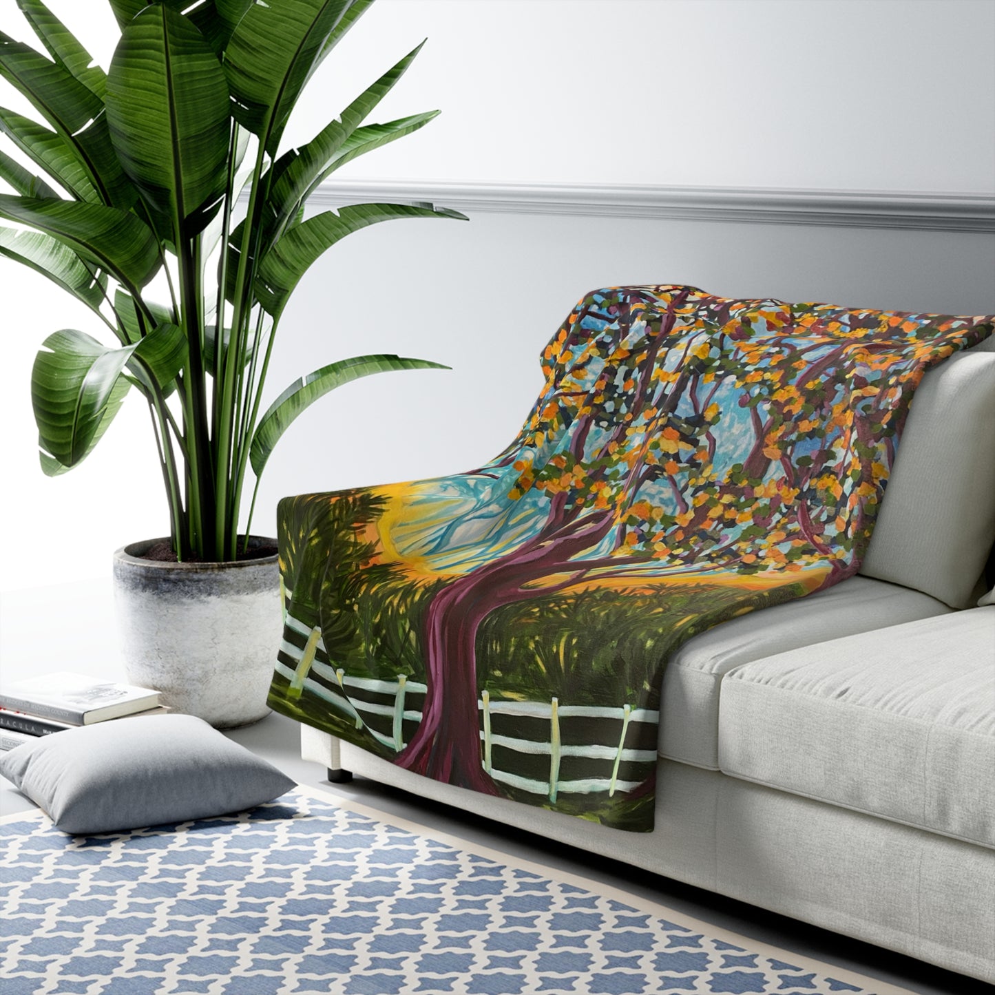 Forest for Trees Sherpa Blanket