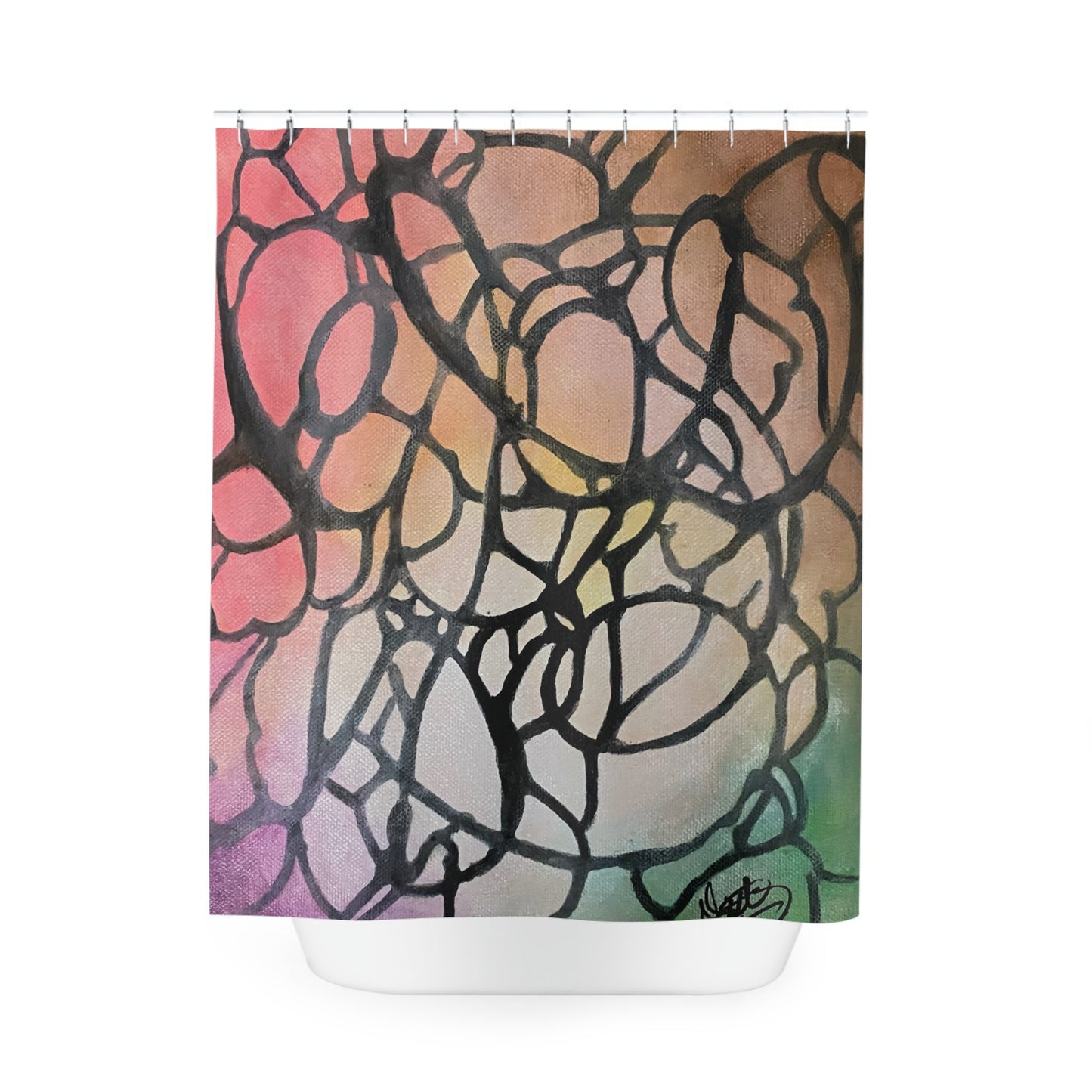Inky Webs Shower Curtain