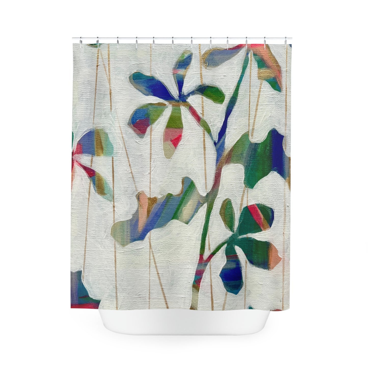Groovy Leaves Shower Curtain