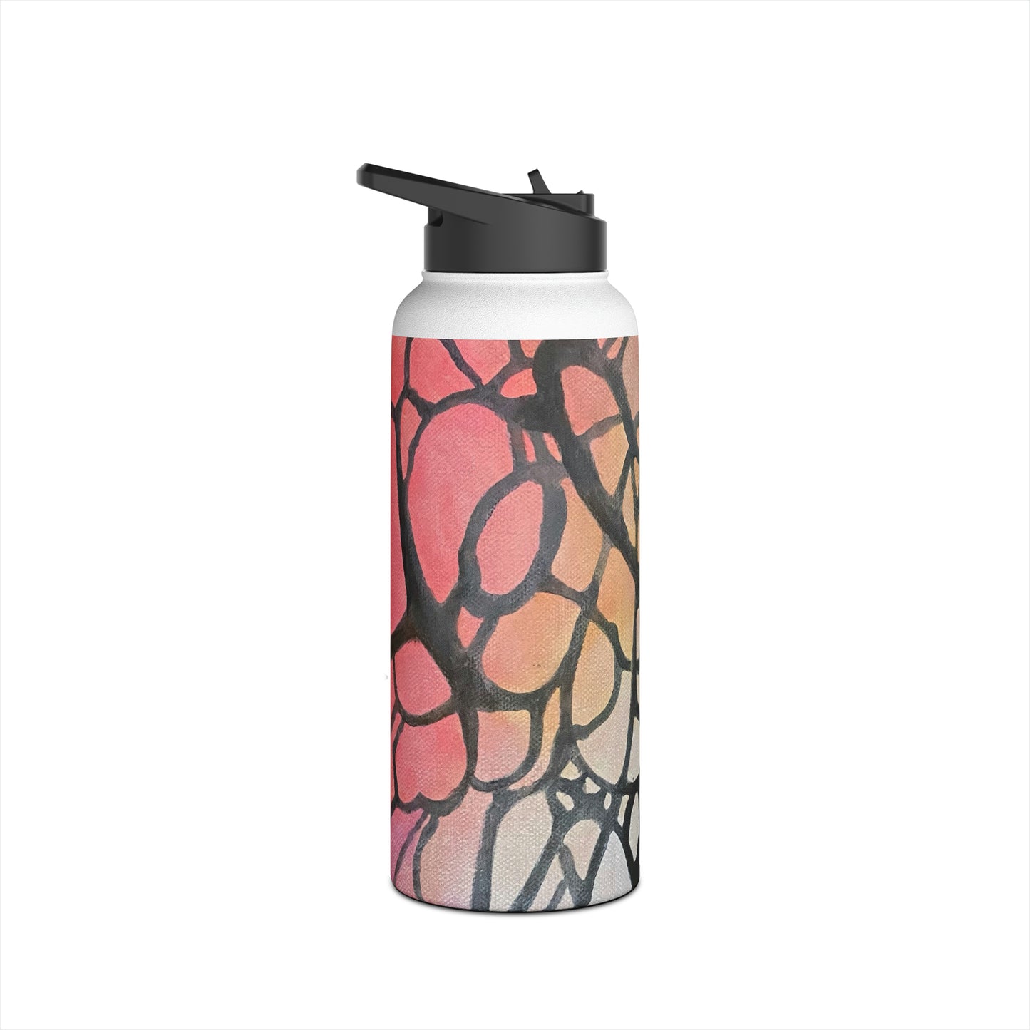 Stainless Steel Water Bottle, Inky Webs