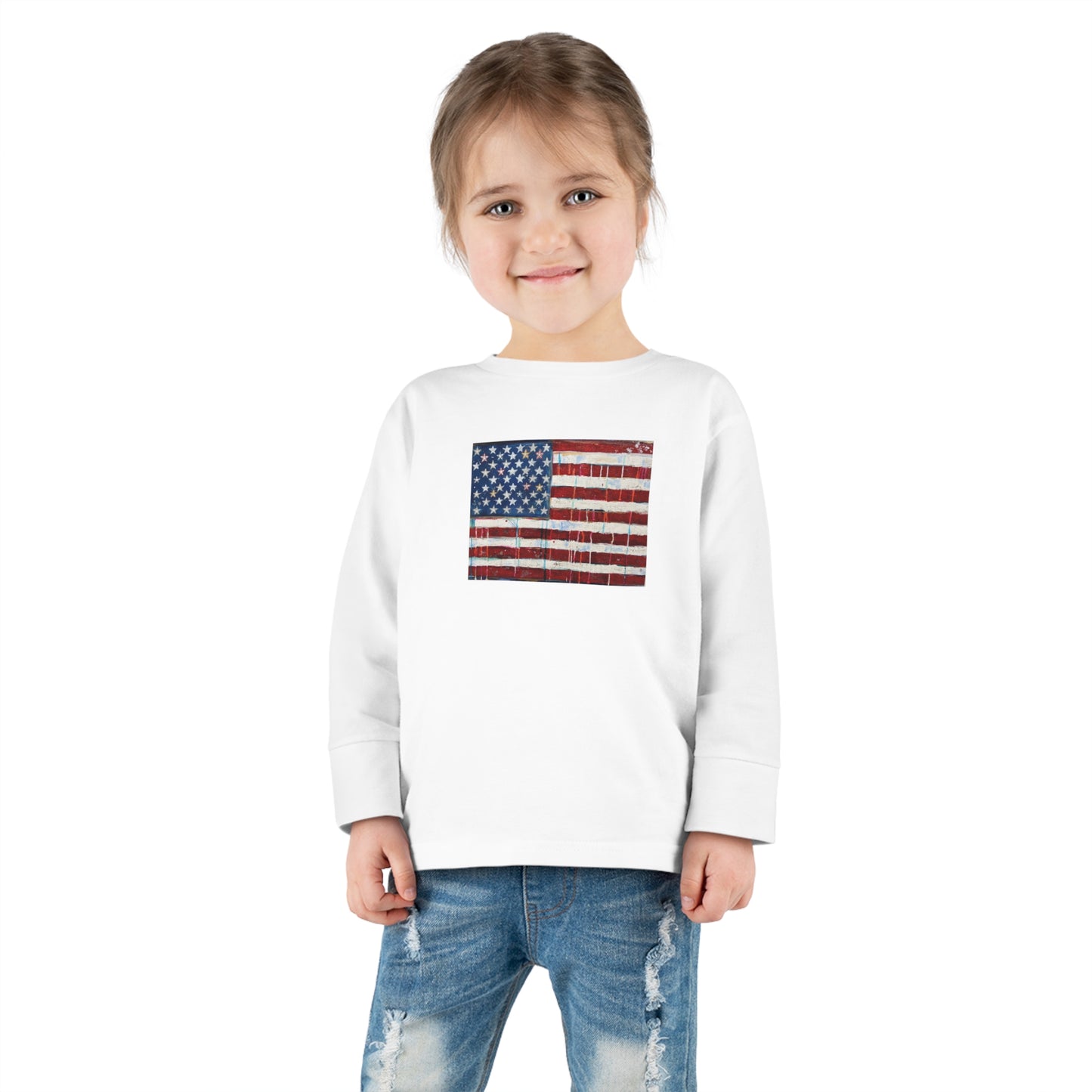 Toddler Long Sleeve Tee 'Merica