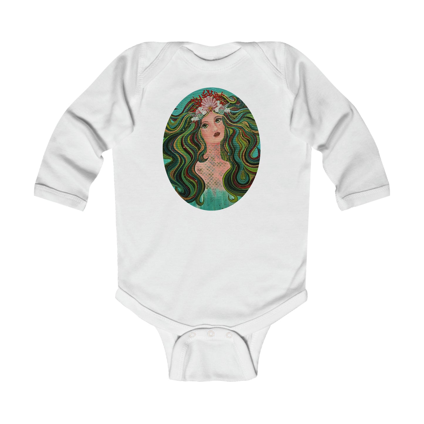 Mermaid Infant Long Sleeve.