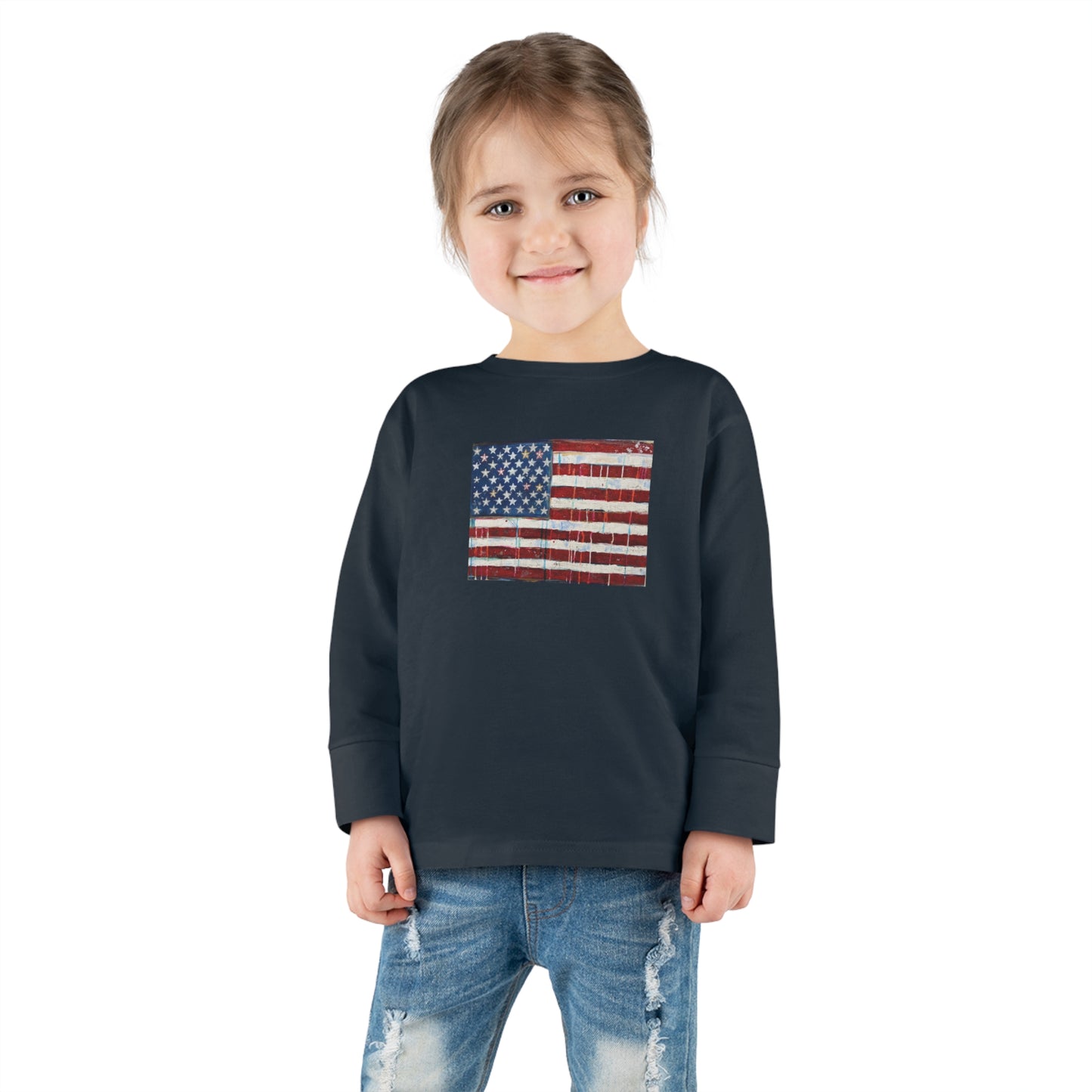 Toddler Long Sleeve Tee 'Merica