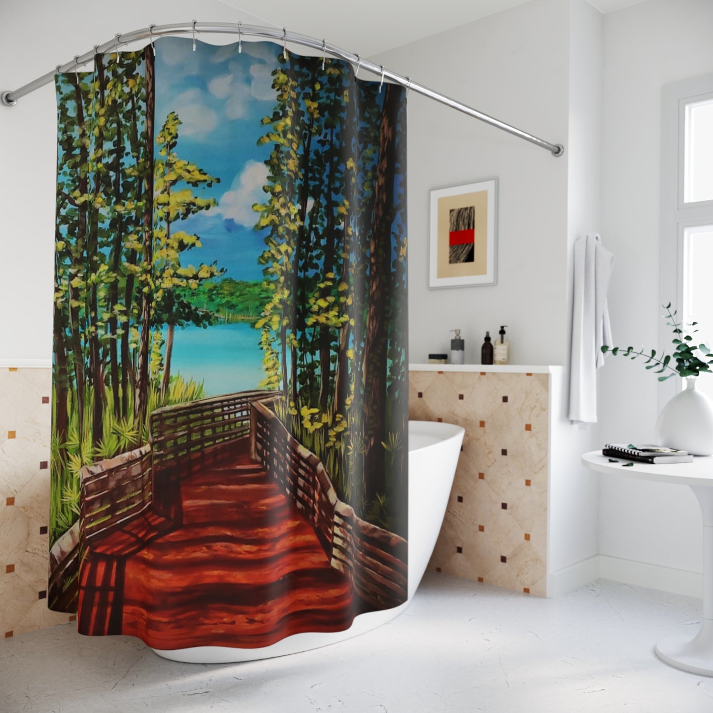 Path To Paradise Shower Curtain