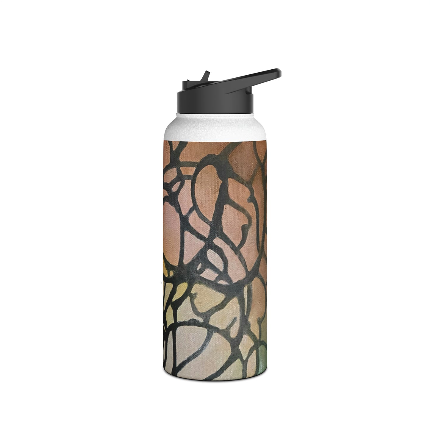 Stainless Steel Water Bottle, Inky Webs