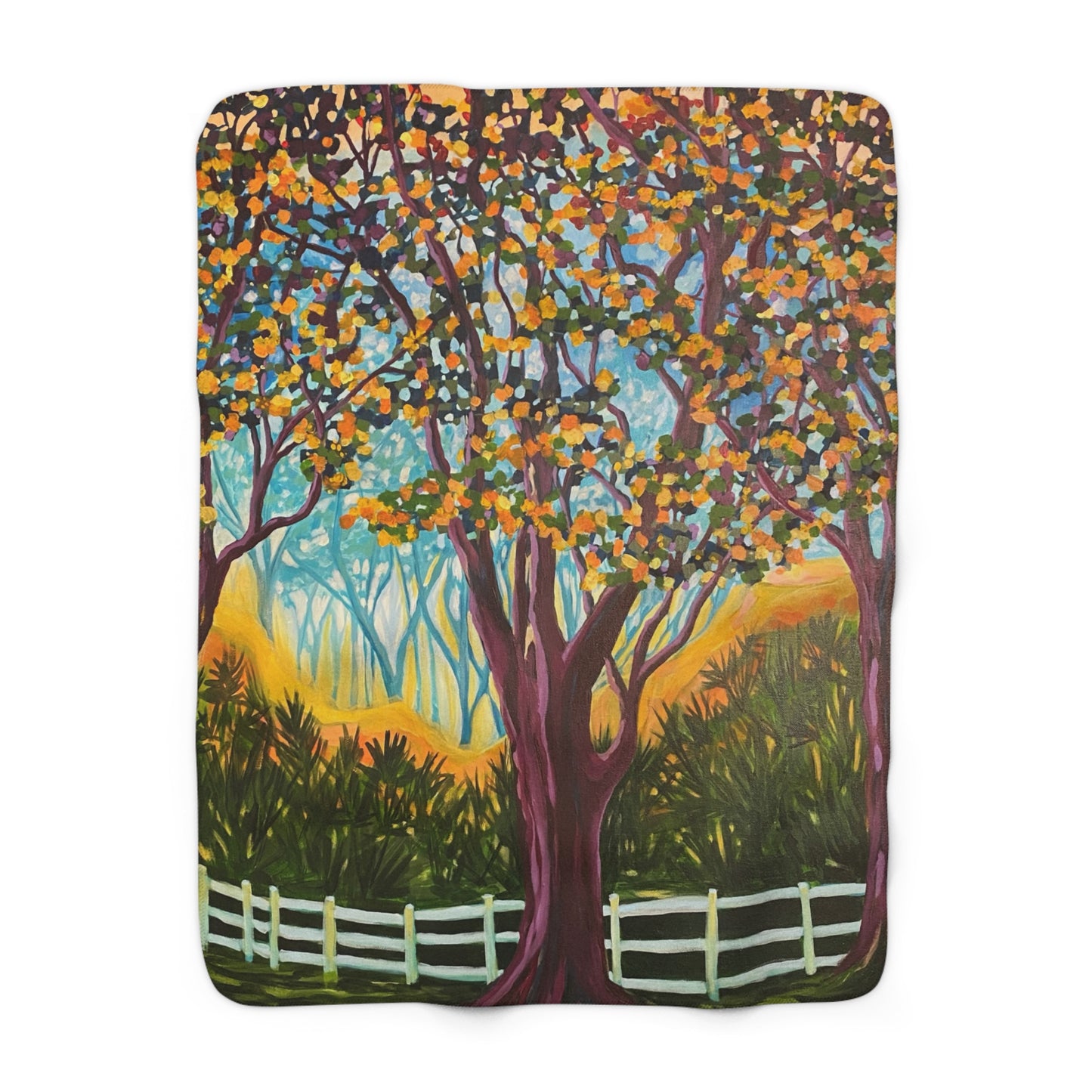 Forest for Trees Sherpa Blanket