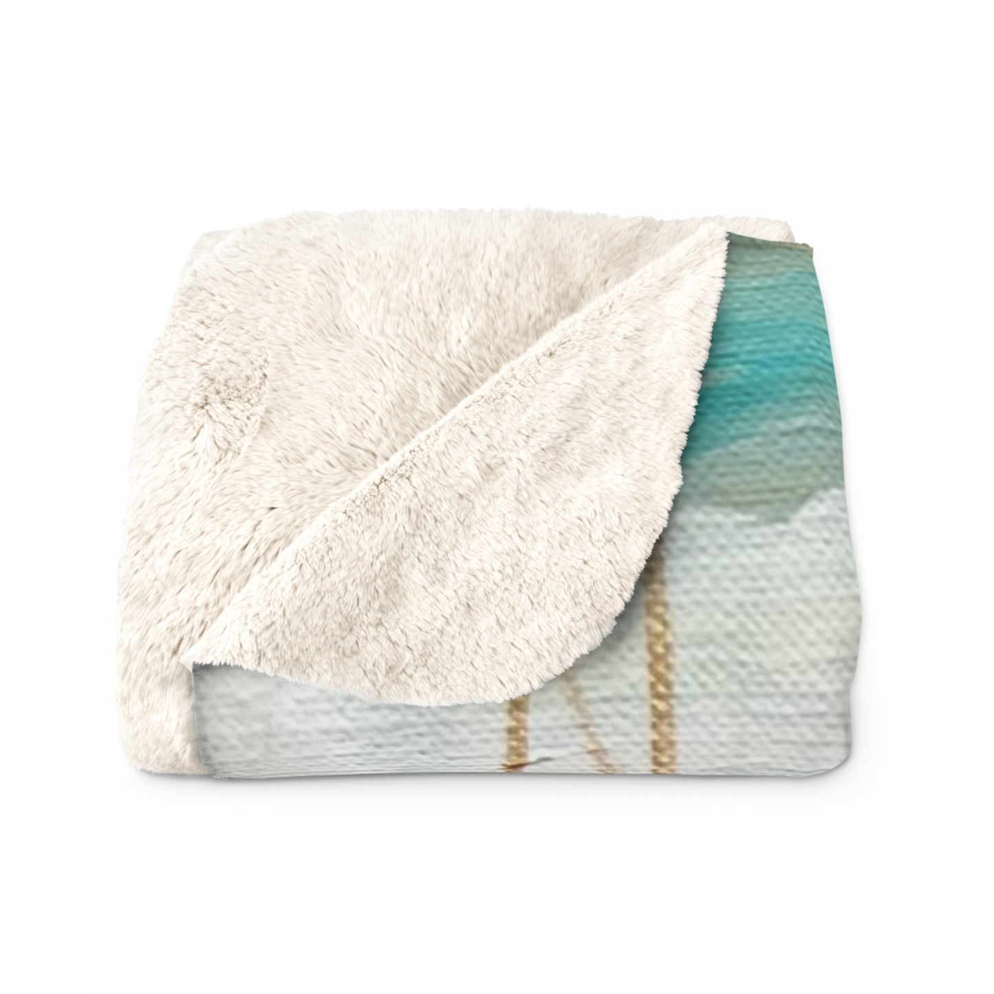 Groovy Leaves Sherpa Blanket