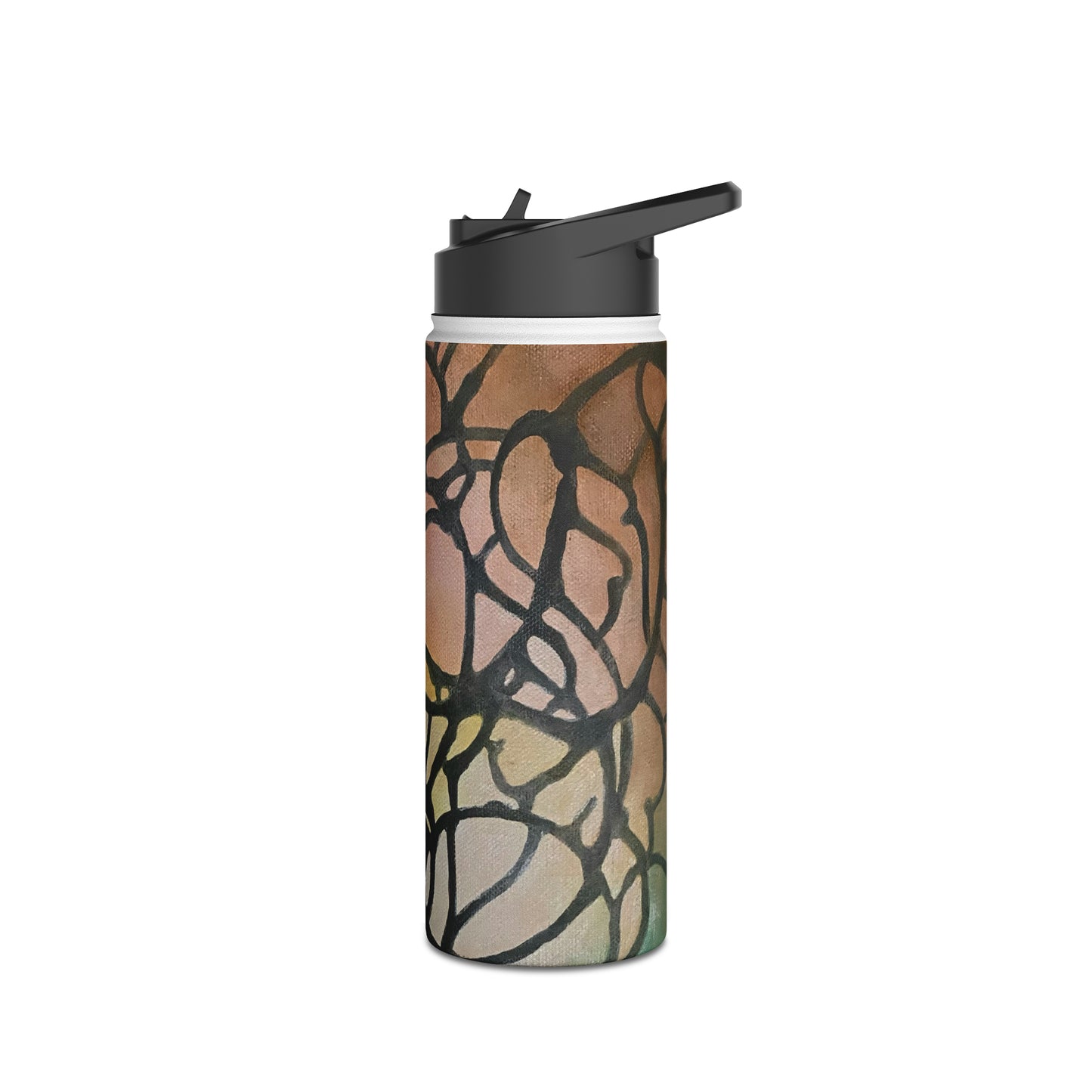 Stainless Steel Water Bottle, Inky Webs