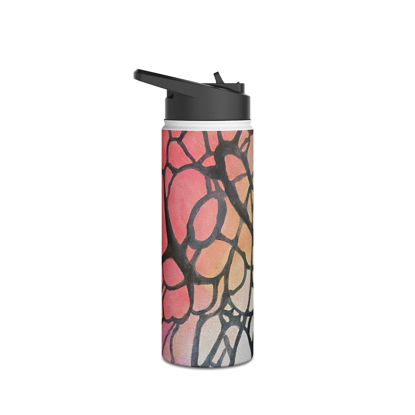 Stainless Steel Water Bottle, Inky Webs