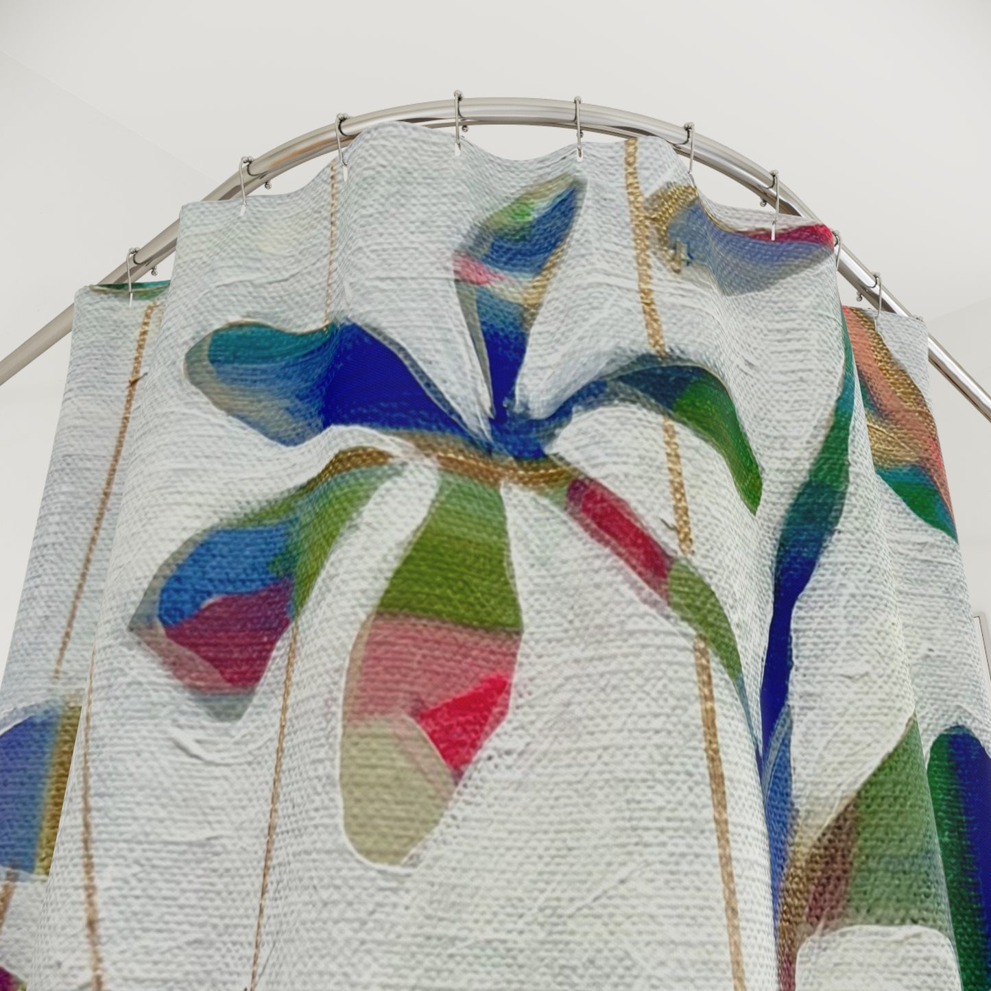 Groovy Leaves Shower Curtain