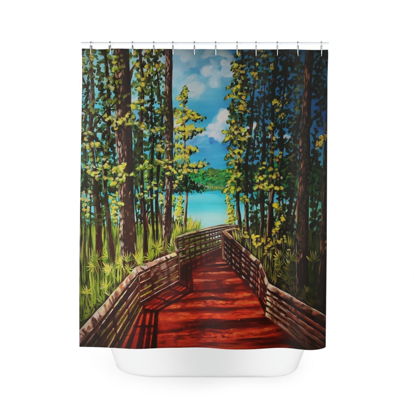 Path To Paradise Shower Curtain