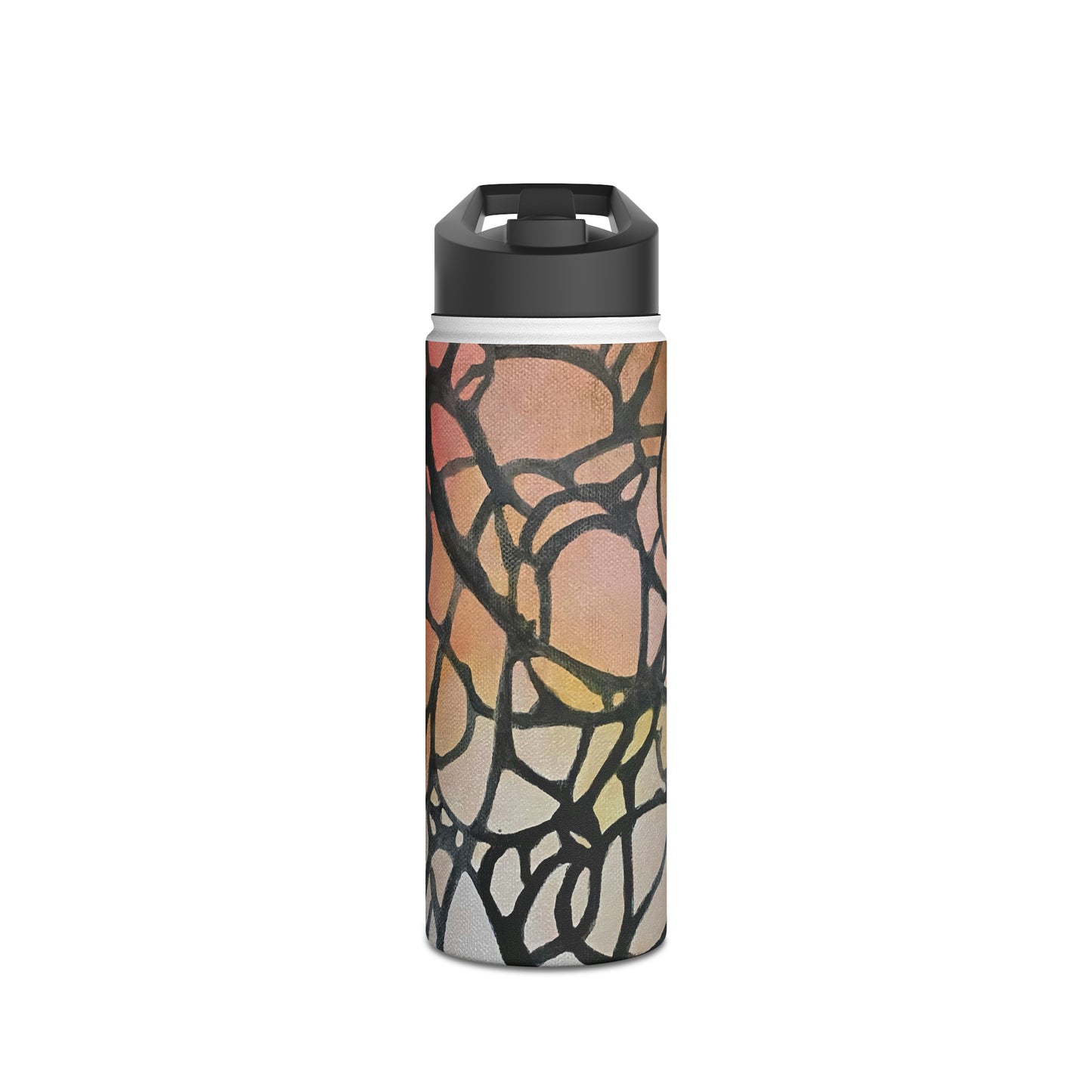 Stainless Steel Water Bottle, Inky Webs