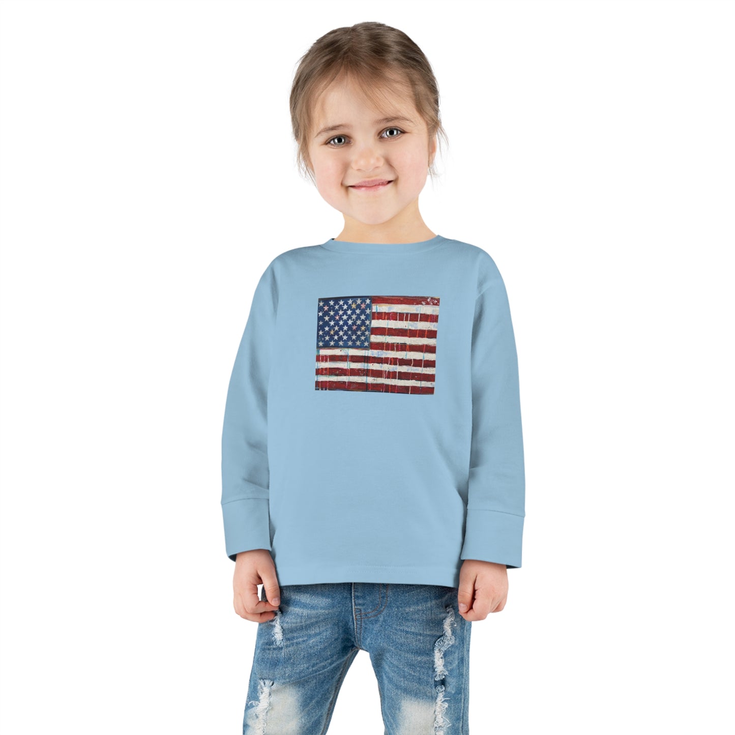 Toddler Long Sleeve Tee 'Merica