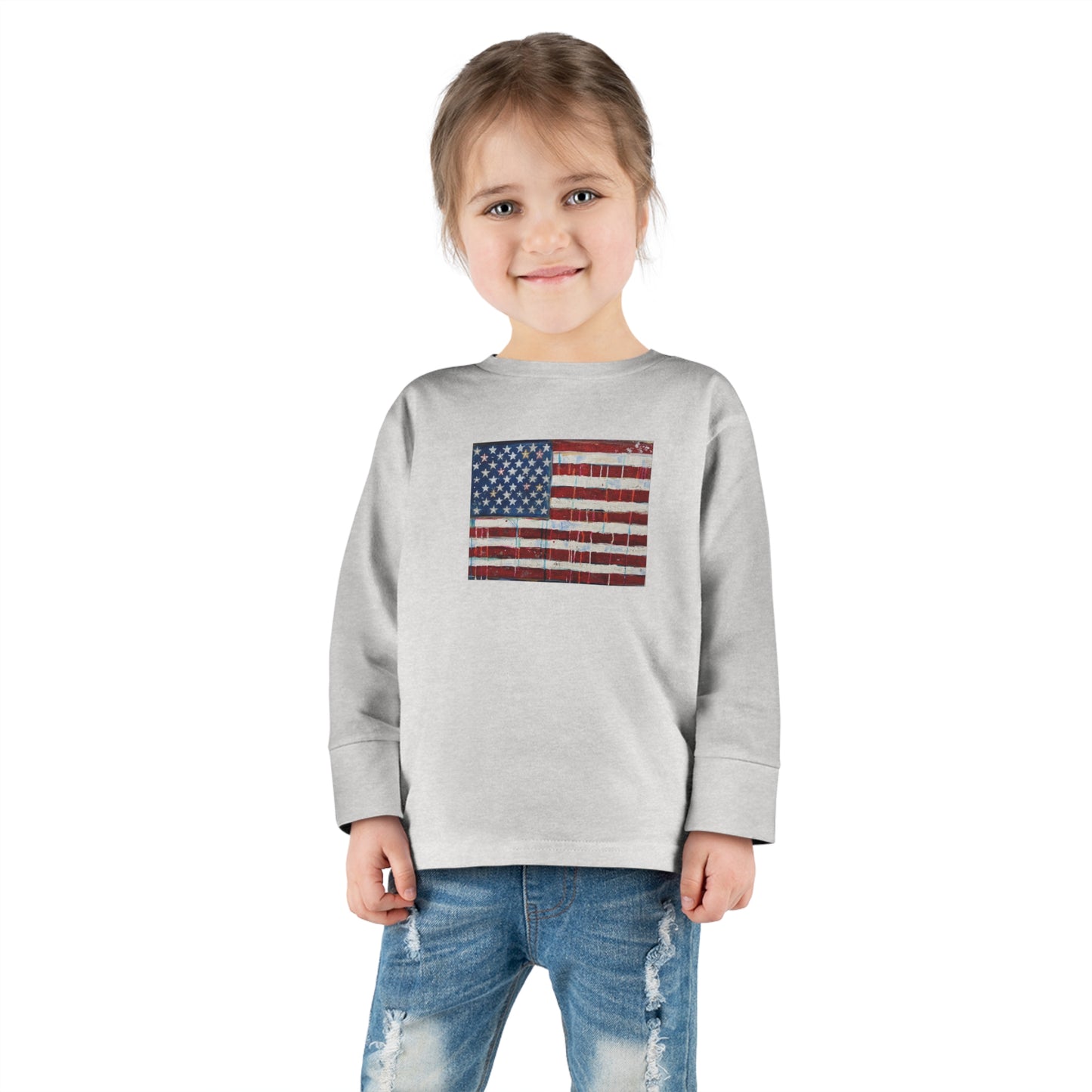 Toddler Long Sleeve Tee 'Merica