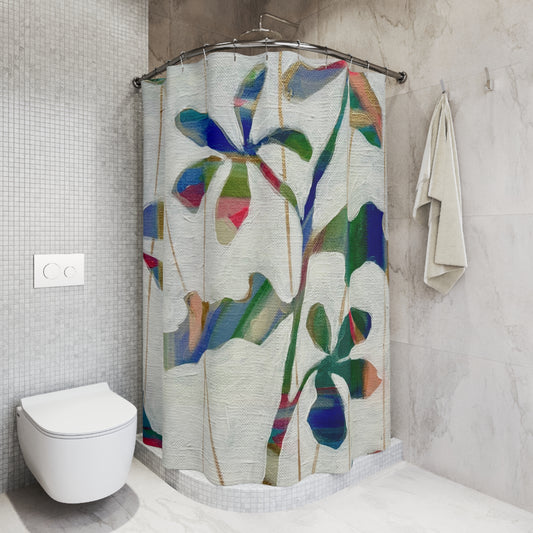 Groovy Leaves Shower Curtain