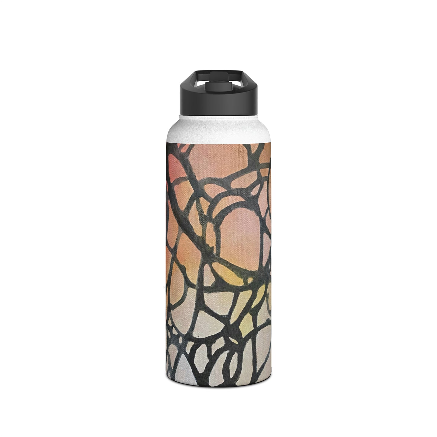 Stainless Steel Water Bottle, Inky Webs