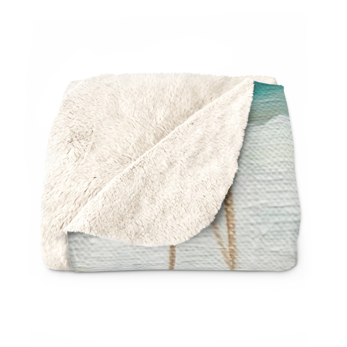 Groovy Leaves Sherpa Blanket