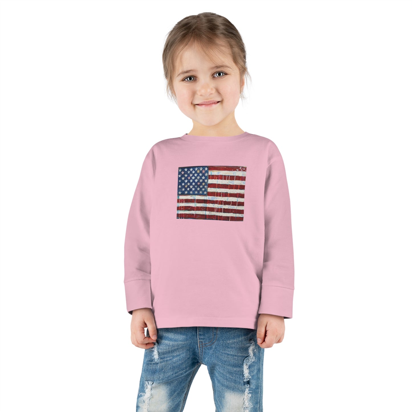 Toddler Long Sleeve Tee 'Merica