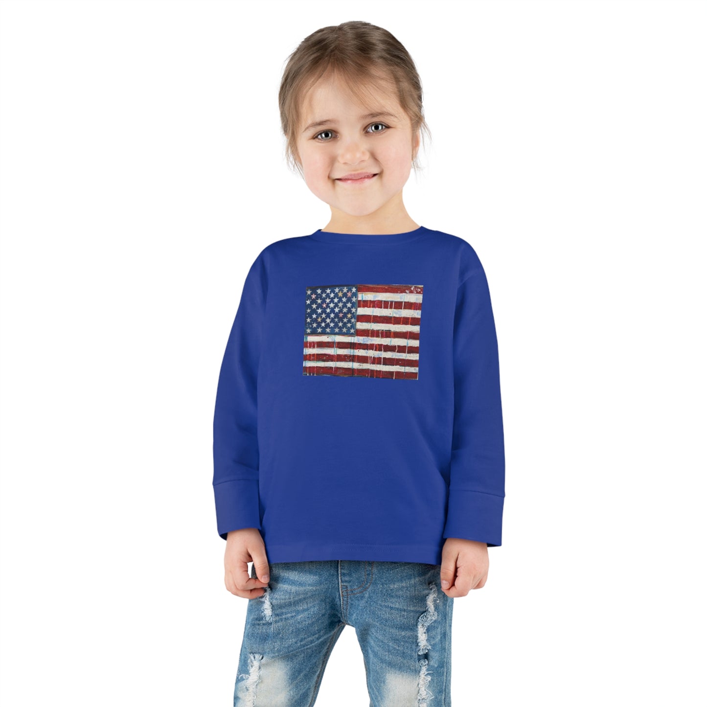 Toddler Long Sleeve Tee 'Merica